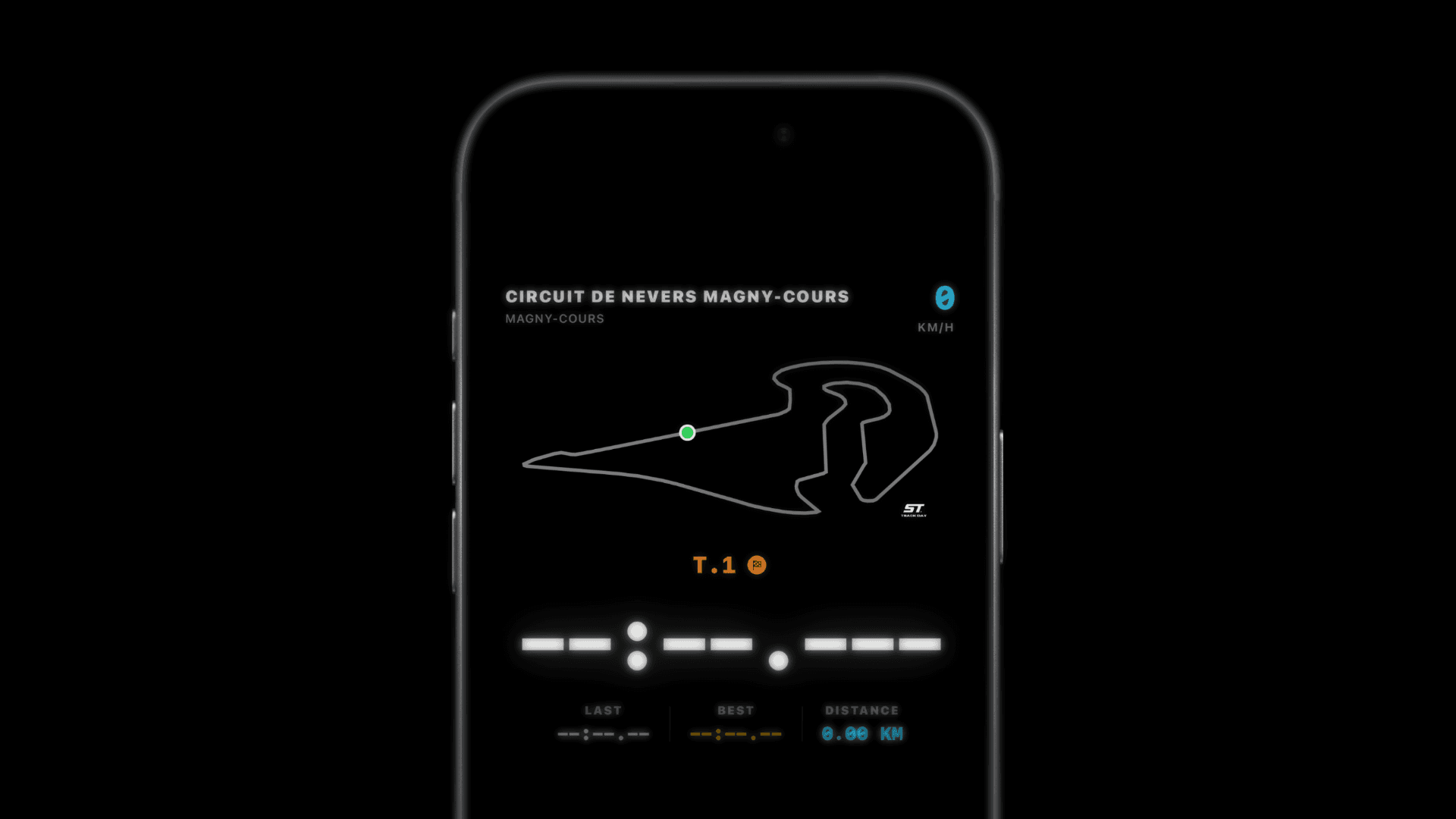 Chronomètre GPS lancé sur iPhone
